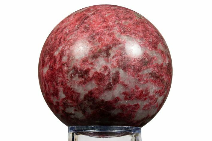Polished Thulite Sphere - Trondheim, Norway #343956